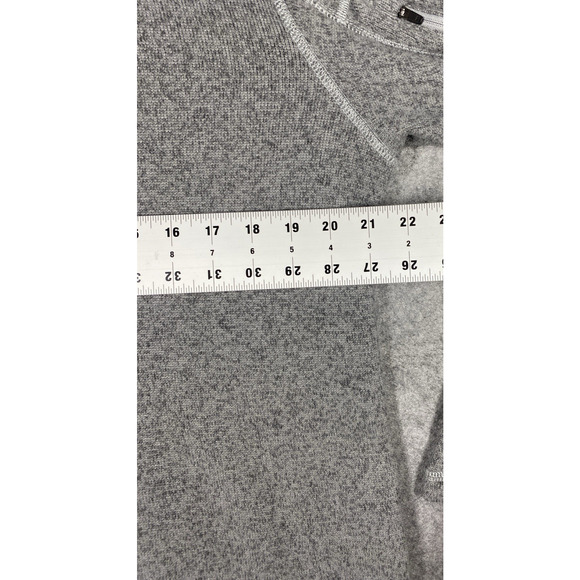 The North Face Sweater Mens Large Grey Fleece Lining 1/4 Zip Outdoors Hiking - Picture 2 of 11